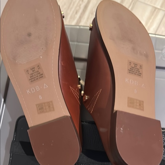 Kelsi Dagger Brown Leather Studded Sandals - Picture 5 of 10